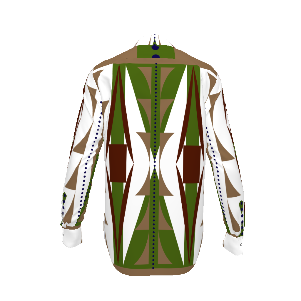 mens button-up - mens natural paint button up in Tencel Dobby