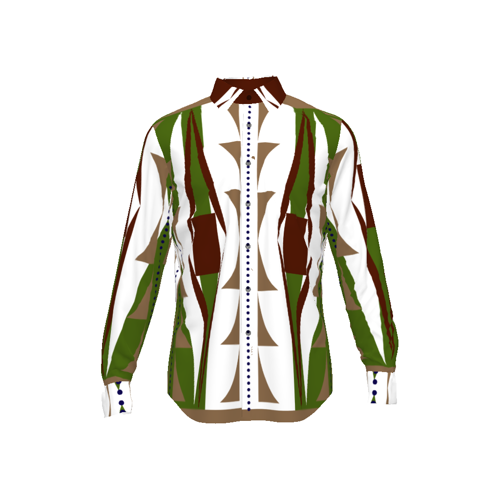 mens button-up - mens natural paint button up in Tencel Dobby