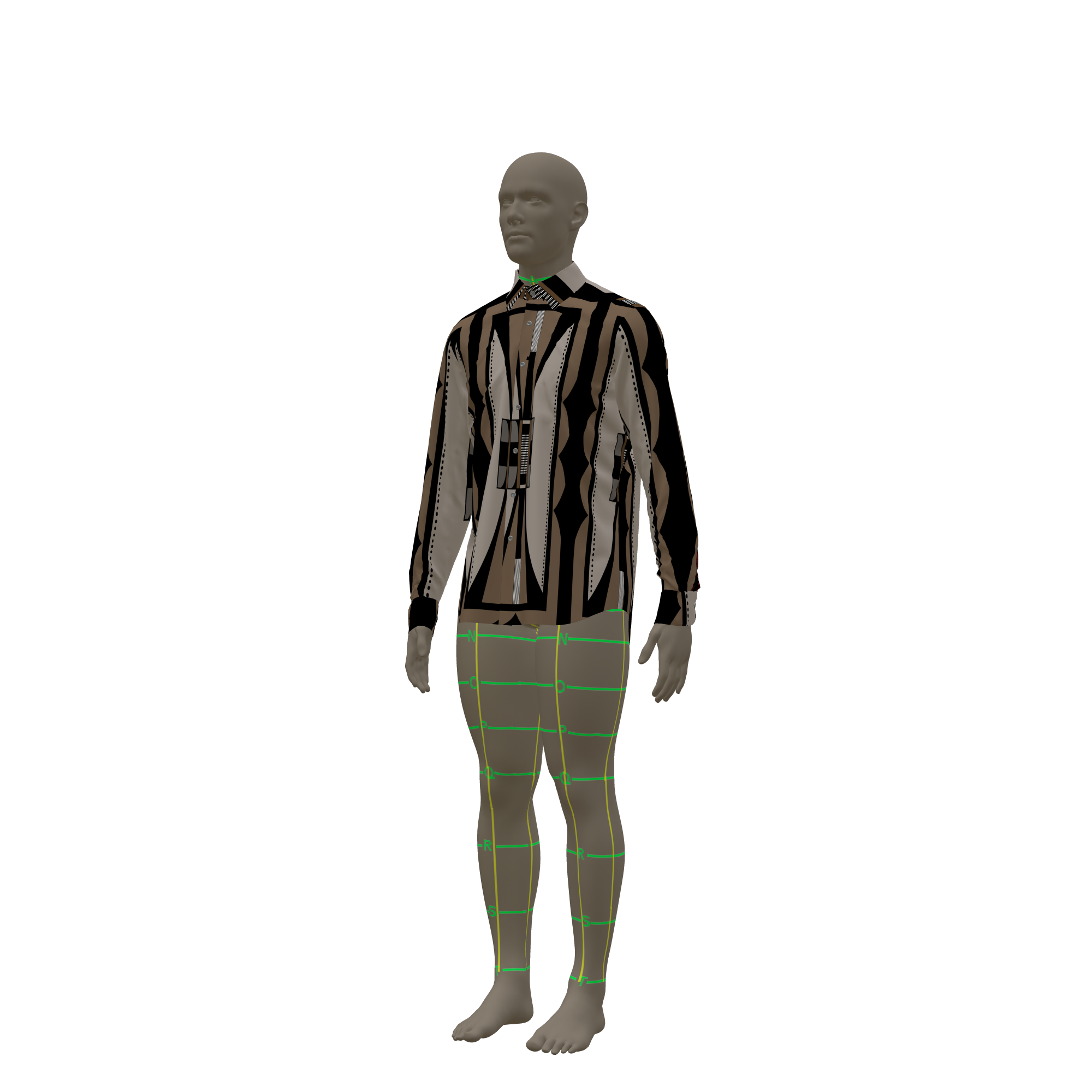 mens button-up - earth tone mens button up in Tencel Dobby