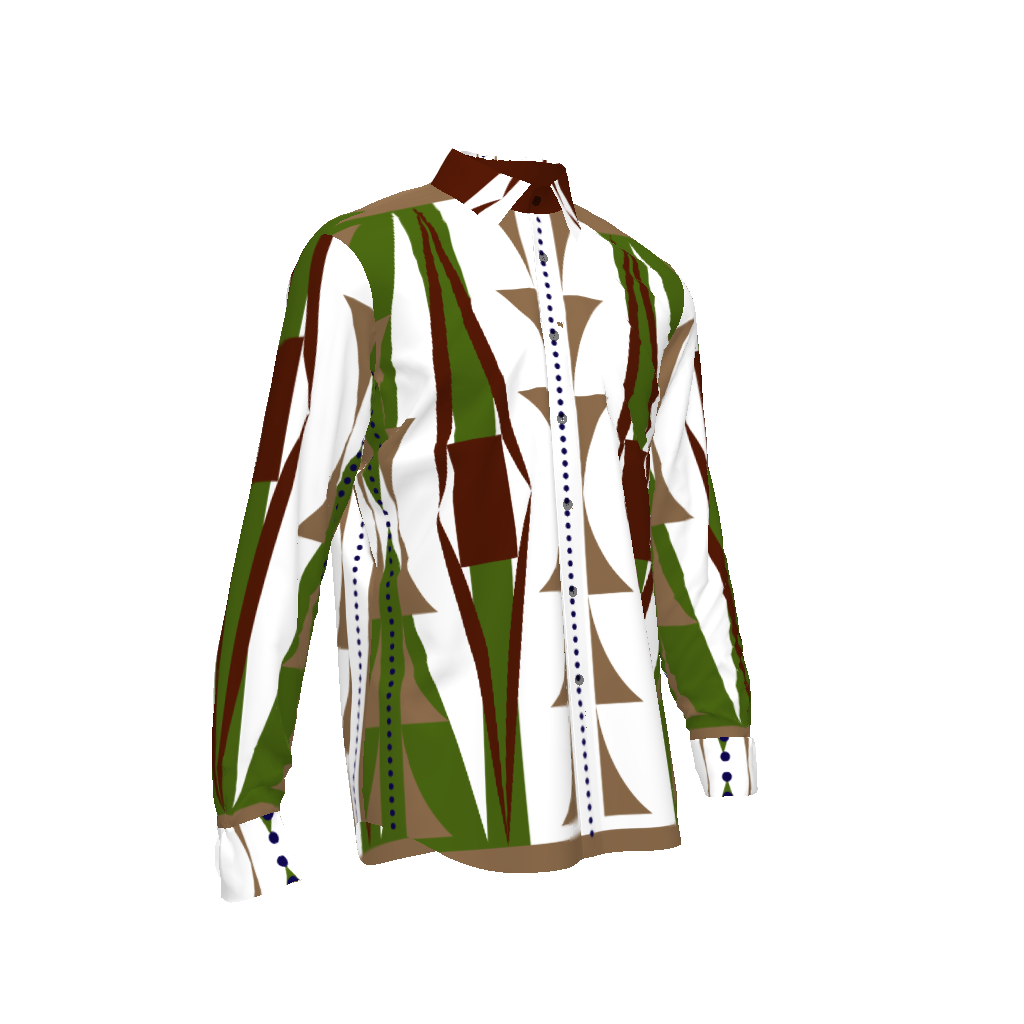 mens button-up - mens natural paint button up in Tencel Dobby