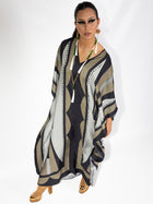 Earth colors Parfleche Kaftan