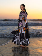 "Beaded" Blooming Drift Shirt Dress